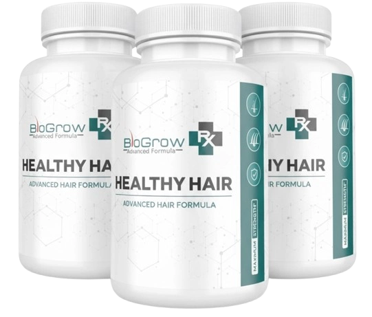 BioGrow hair support capsule bottles